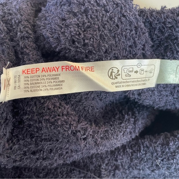 New! Free People FP Beach Claire terry Navy Knit strapless Jumpsuit 20147 - Picture 11 of 12